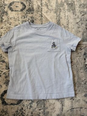 GAP Light Blue Short Sleeve Pocket Tee with Duck Patch